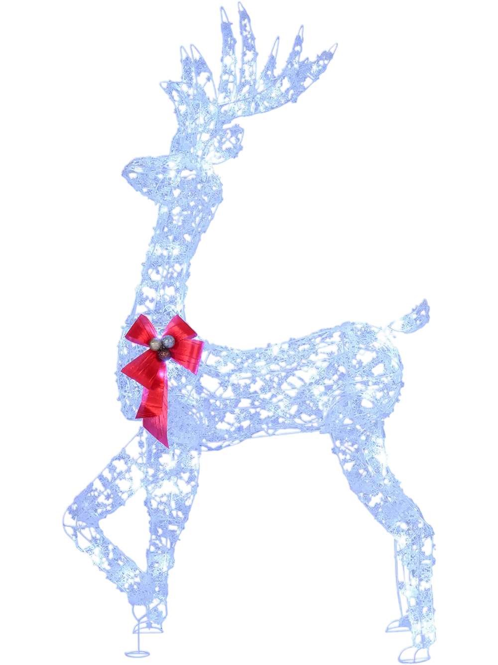 5 Feet Pre-Lit Christmas Reindeer with 100 LED Lights