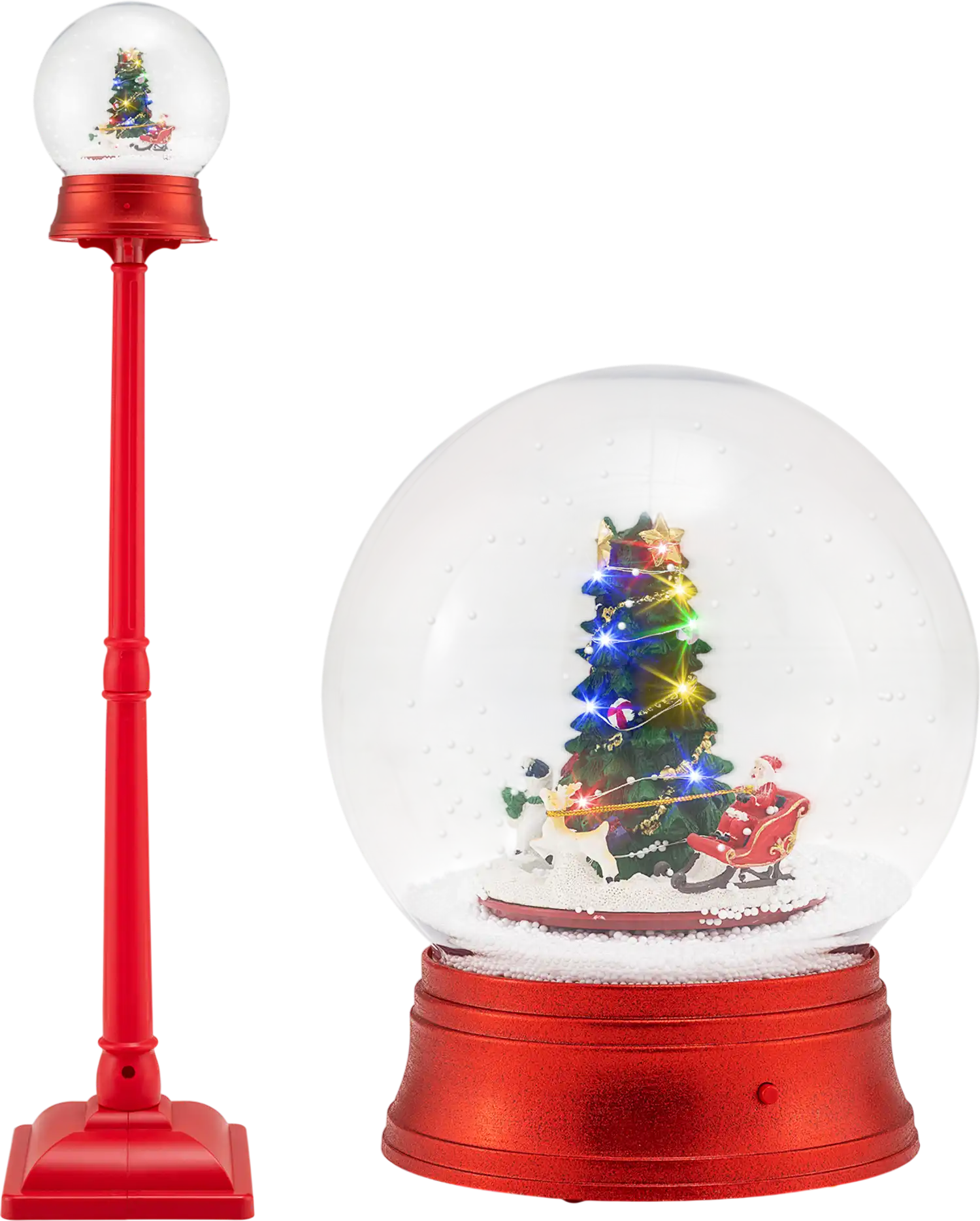 Costway 5' Musical Christmas Street Lamp Blowing Snow 8 Tunes 69595717 New