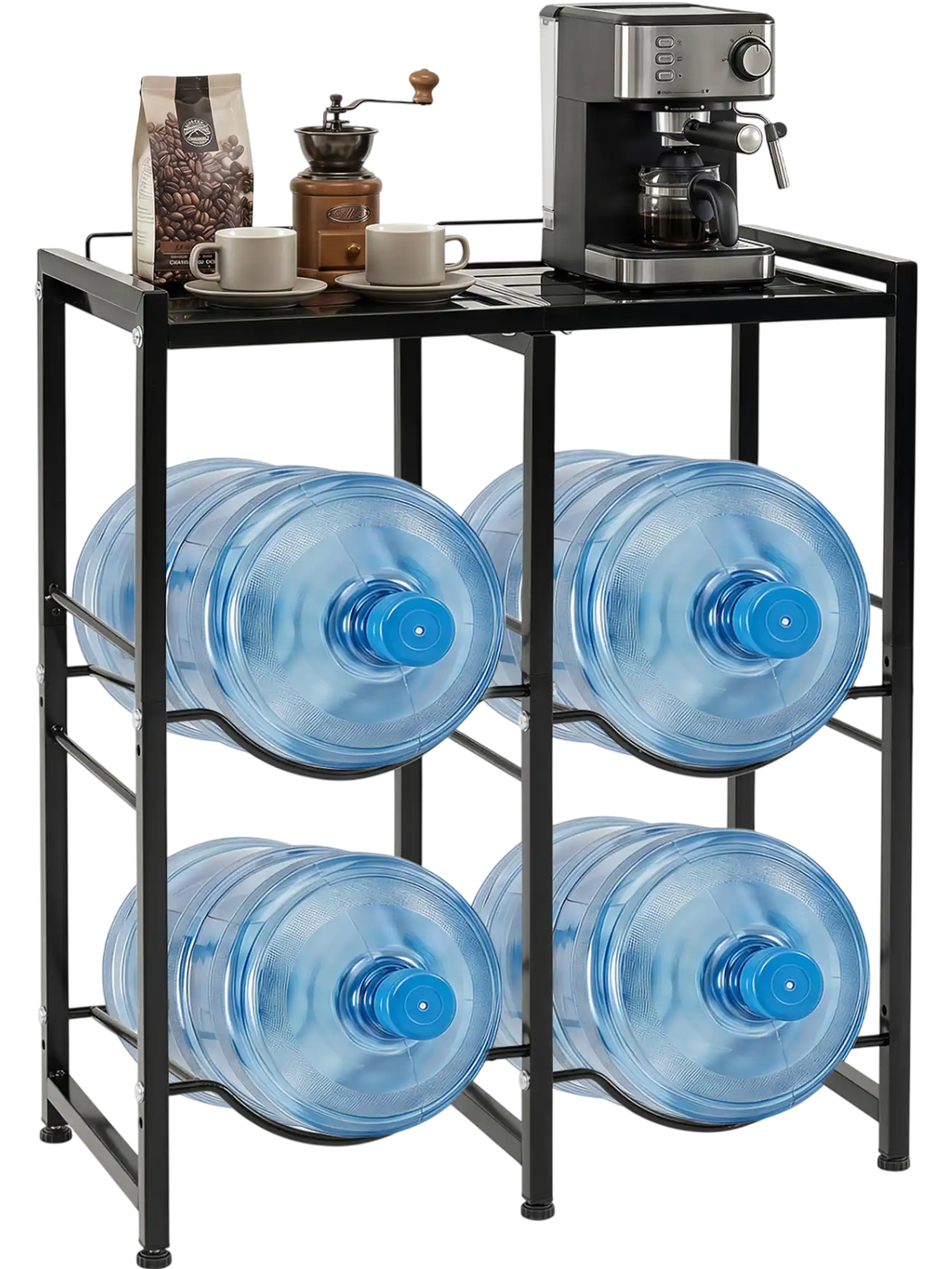 Costway 5 Gallon Water Jug Holder 4 Bottles 0019119075113 New