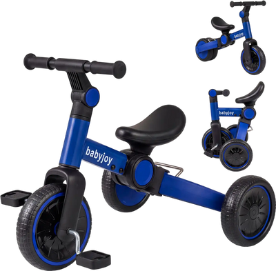 Costway 5-in-1 Toddler Balance Bike w/ Removable Pedals 69637270 New