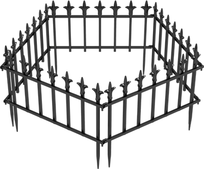 Costway Decorative Metal Garden Fence No Dig Landscape Fencing Lawn 21754122 New