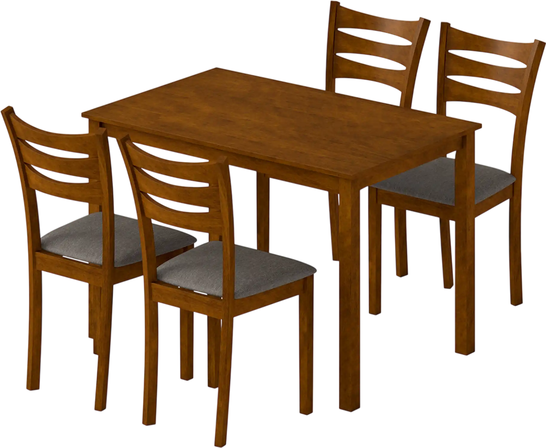 Costway 5-Piece Dining Table Set w/ Upholstered Chairs for 4 39579154 New