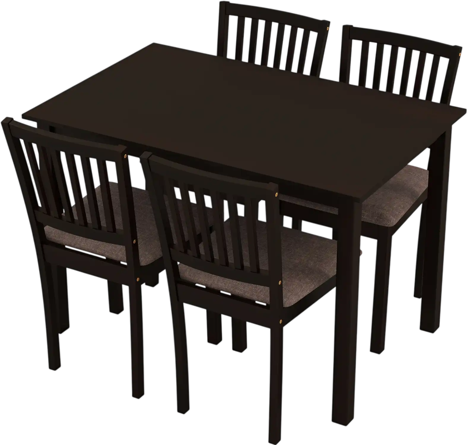 Costway 5-Piece Dining Table Set for 4 Rectangular Kitchen Table w/ 4 Upholstered Chairs 65219655 New