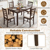 5-Piece Dining Table Set for 4 with Upholstered Chairs for Small Space and Dining Room - Gallery View 6 of 11