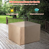 Waterproof PVC cover for 5-piece patio furniture set, protecting against dust and rain when not in use.