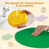 Colorful crab-themed stepping stones for kids, featuring a textured surface for grip and easy-to-clean PP material.