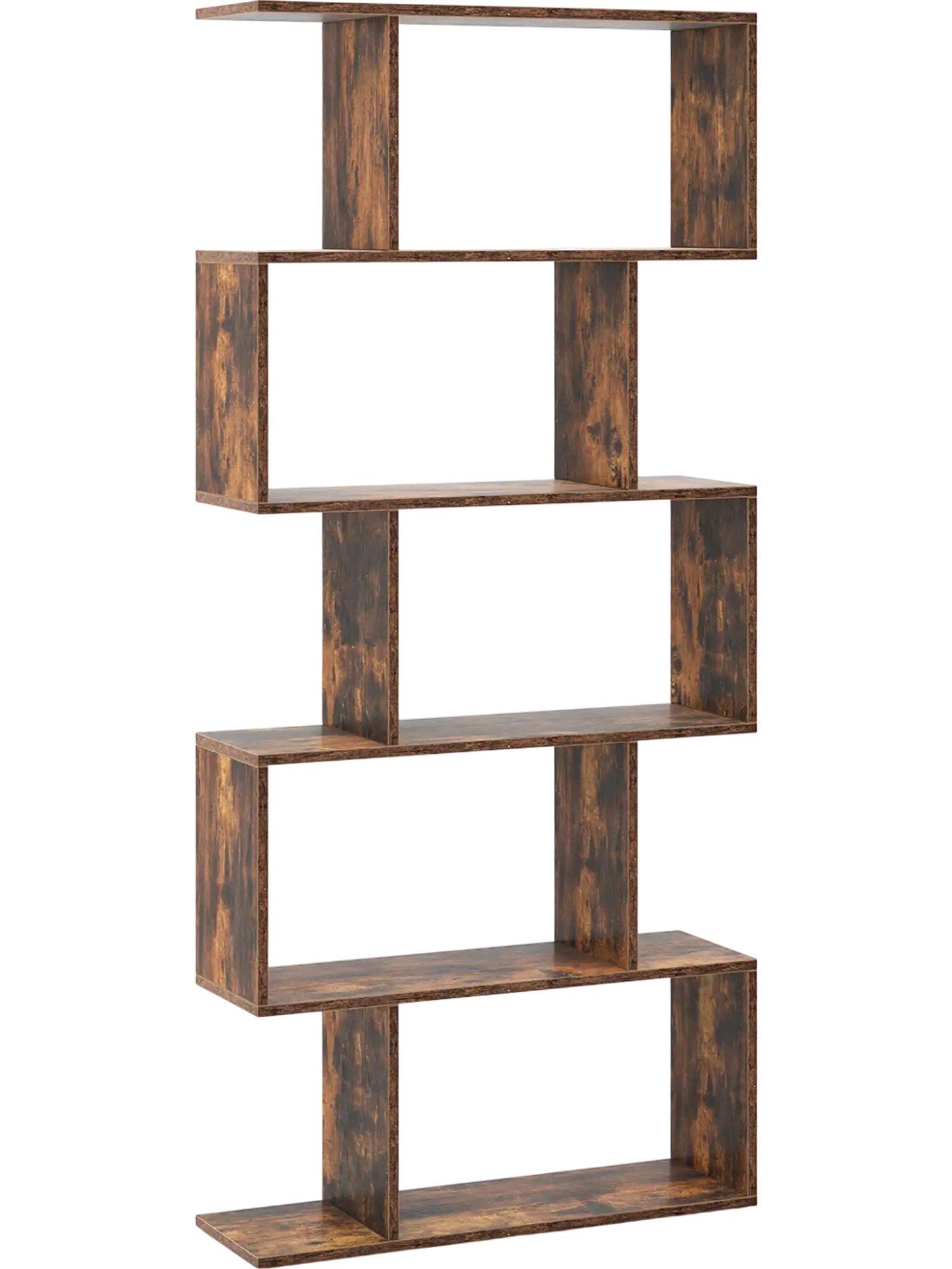 Costway 5-Tier Bookshelf Geometric Display Shelf 28153974 New