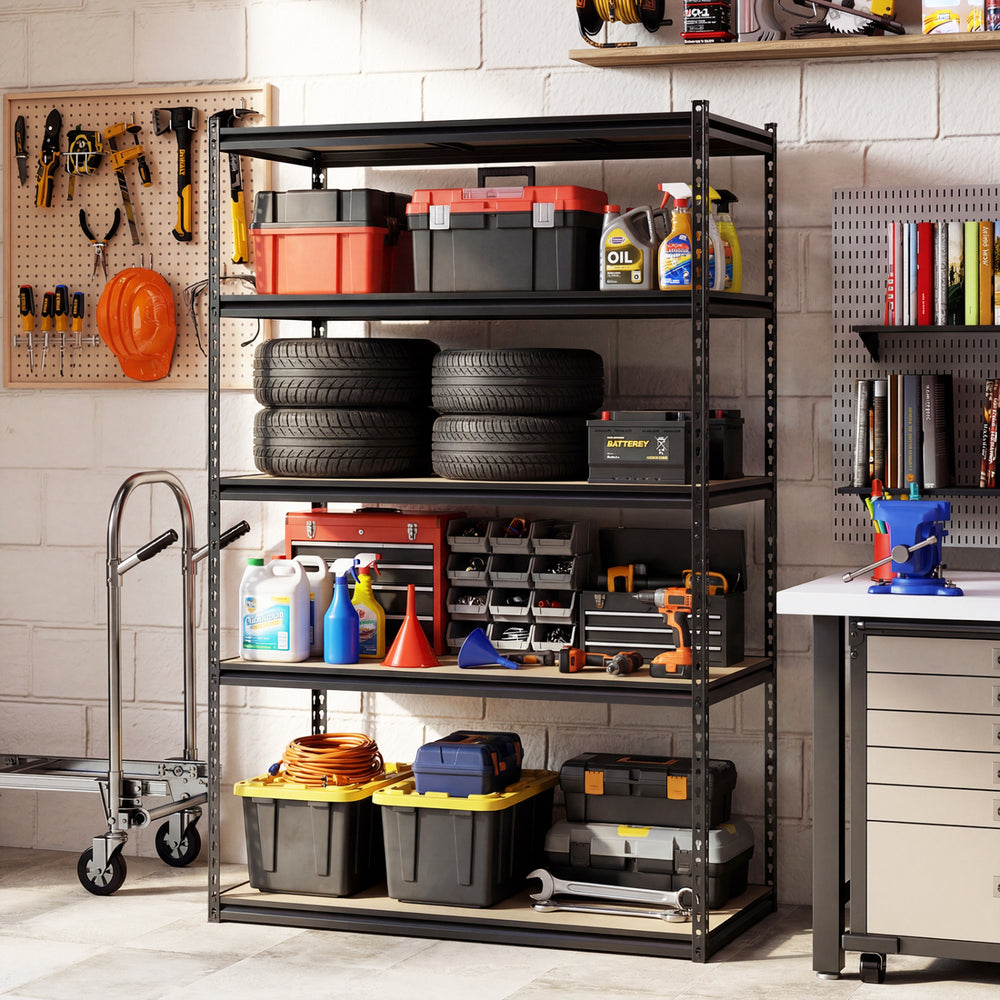 5-Tier Garage Shelving Unit 2200 LBS Heavy Duty Adjustable Utility Rack-Set of 2 - Gallery View 1 of 12