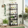 5-Tier Heavy-Duty Plastic Storage Shelves Freestanding Garage Shelving Unit - Gallery View 1 of 9