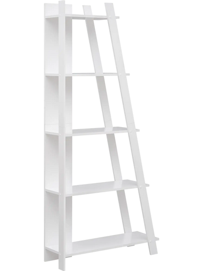 Costway 5-Tier Modern Narrow Bookshelf Vertical Display Shelf 79868892 New