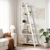 5-Tier Modern Bookshelf Narrow Vertical Display Shelf for Small Space-White - Gallery View 1 of 10