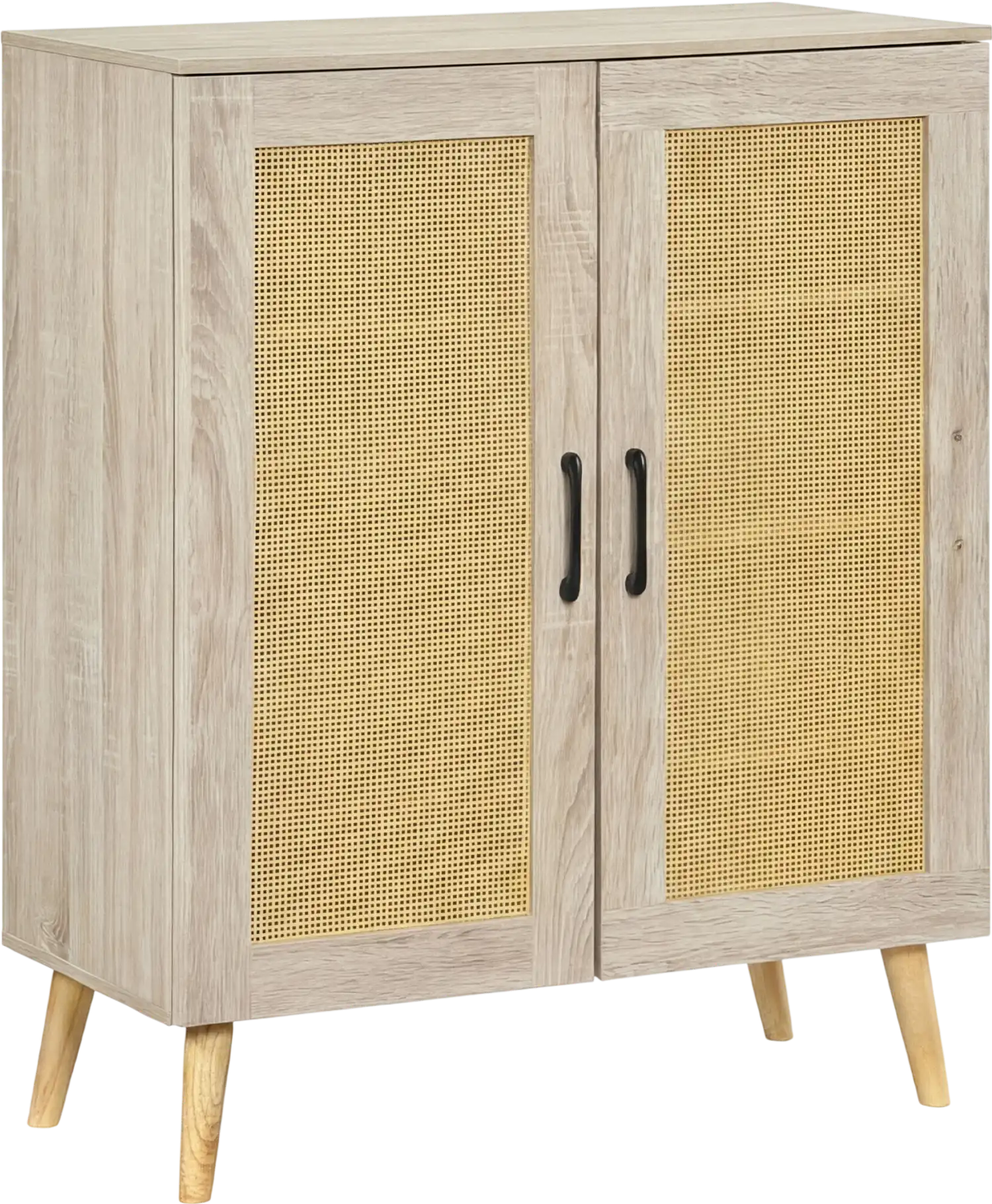 Costway 5-Tier Rattan Shoe Cabinet w/ 3 Removable Shelves 28430533 New