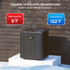 5 Ton 17 SEER2 heat pump system with auto defrost, designed for extreme weather use, ideal for residential and.
