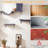 5-in-1 gray cat wall shelves with plush surfaces, scratching post, and condo, ideal for maximizing vertical space indoors.