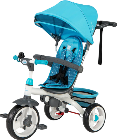 Costway 5-in-1 Detachable Baby Stroller Tricycle Round Canopy 73450219 New