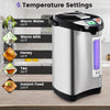 5-liter electric water boiler with LCD display, stainless steel design, and 5 temperature settings for versatile.
