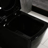 WOODBRIDGE Modern Square Design One Piece Dual Flush 1.28 GP Toilet, Chair Height with Soft Closing Seat, B0921, Black
