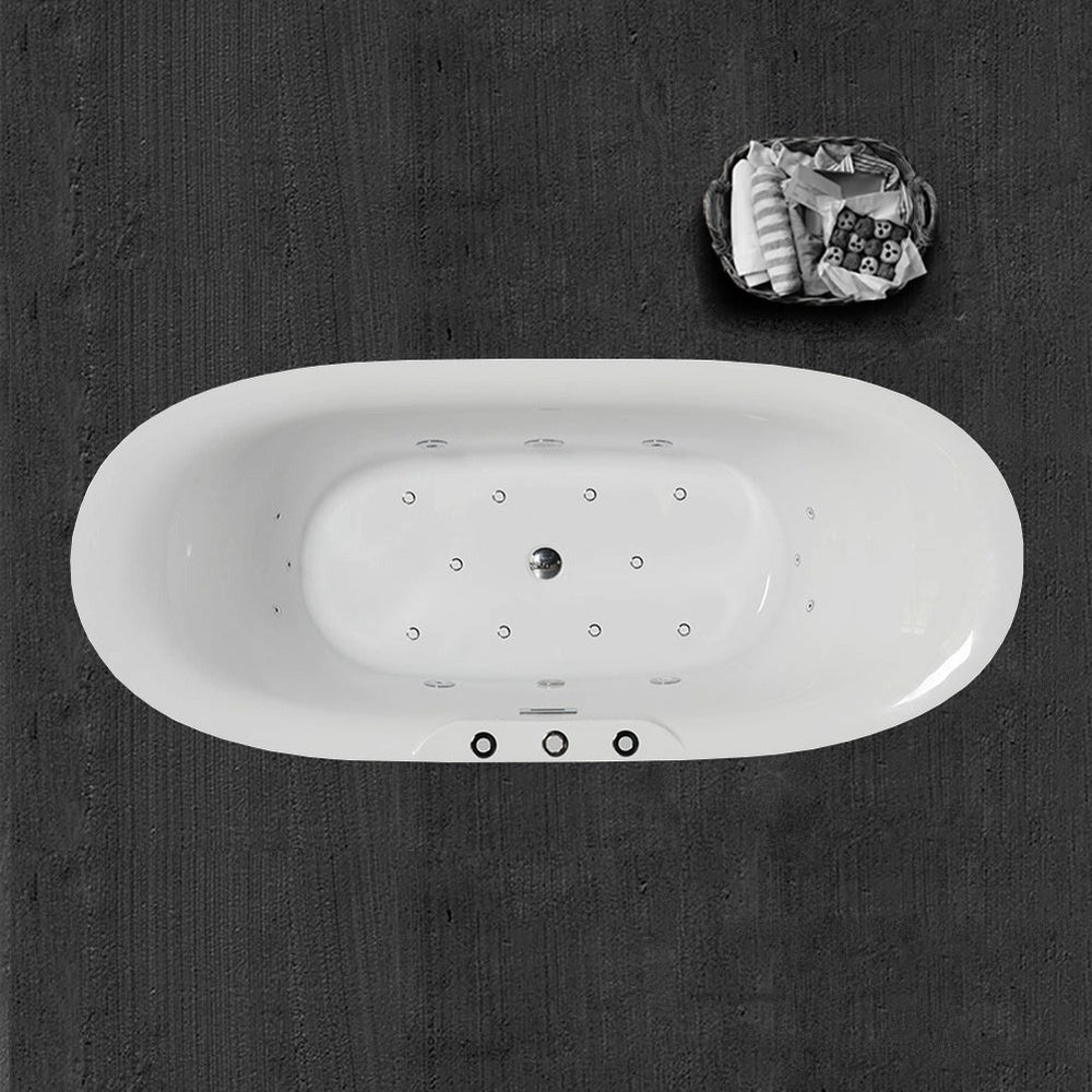 WOODBRIDGE B0034 Bathtub 71" Whirlpool Water Jetted and Air Bubble Freestanding New