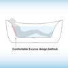 WOODBRIDGE B0034 Bathtub 71" Whirlpool Water Jetted and Air Bubble Freestanding New