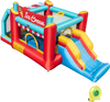 5-in-1 Ice Cream Inflatable Bounce House with Ball Pit and Slide with 480W Blower
