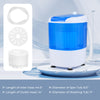 Portable semi-auto washing machine with a 5.5 lbs capacity, clear lid, and convenient drainage hose for small spaces.
