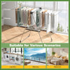 2-tier folding laundry drying rack with aluminum frame, suitable for laundry, balcony, and bedroom use.