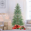 6.5/7.5 Feet Artificial Cypress Christmas Tree Pre-lit Hinged-6.5 ft - Gallery View 1 of 10