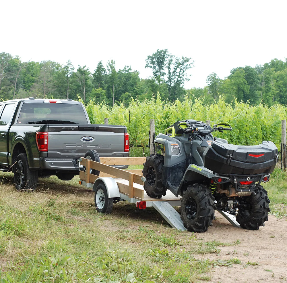 Stirling Open Frame Kit Trailer 5 x 8 ft. 1,250 lb. Capacity 12 in. Tires New