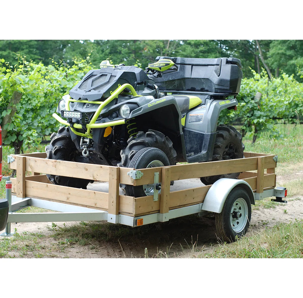 Stirling Open Frame Kit Trailer 5 x 8 ft. 1,250 lb. Capacity 12 in. Tires New