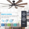 Parrot Uncle 60" Oretha Ceiling Fan Windmill Farmhouse Style with Lighting and Remote Control New