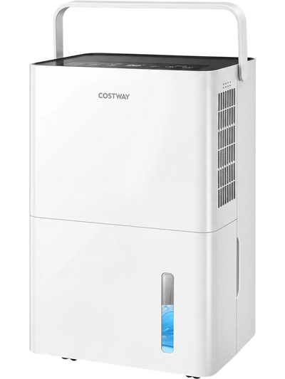 Costway 120 Pint 6000 Sq.Ft Compressor Dehumidifier w/ Drain Hose Smart Humidity Control 28783350 New