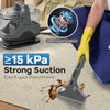 Upholstery cleaner machine in gray with 15kPa suction, ideal for quick stain removal on carpets and furniture.
