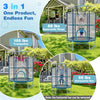 60 Inch Trampoline with Gymnastic Bar and Rings for Kids-Blue - Gallery View 1 of 9