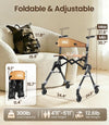 Vocic Z35 PackGo Rollator Walker Lightweight Foldable 300 lb Capacity New