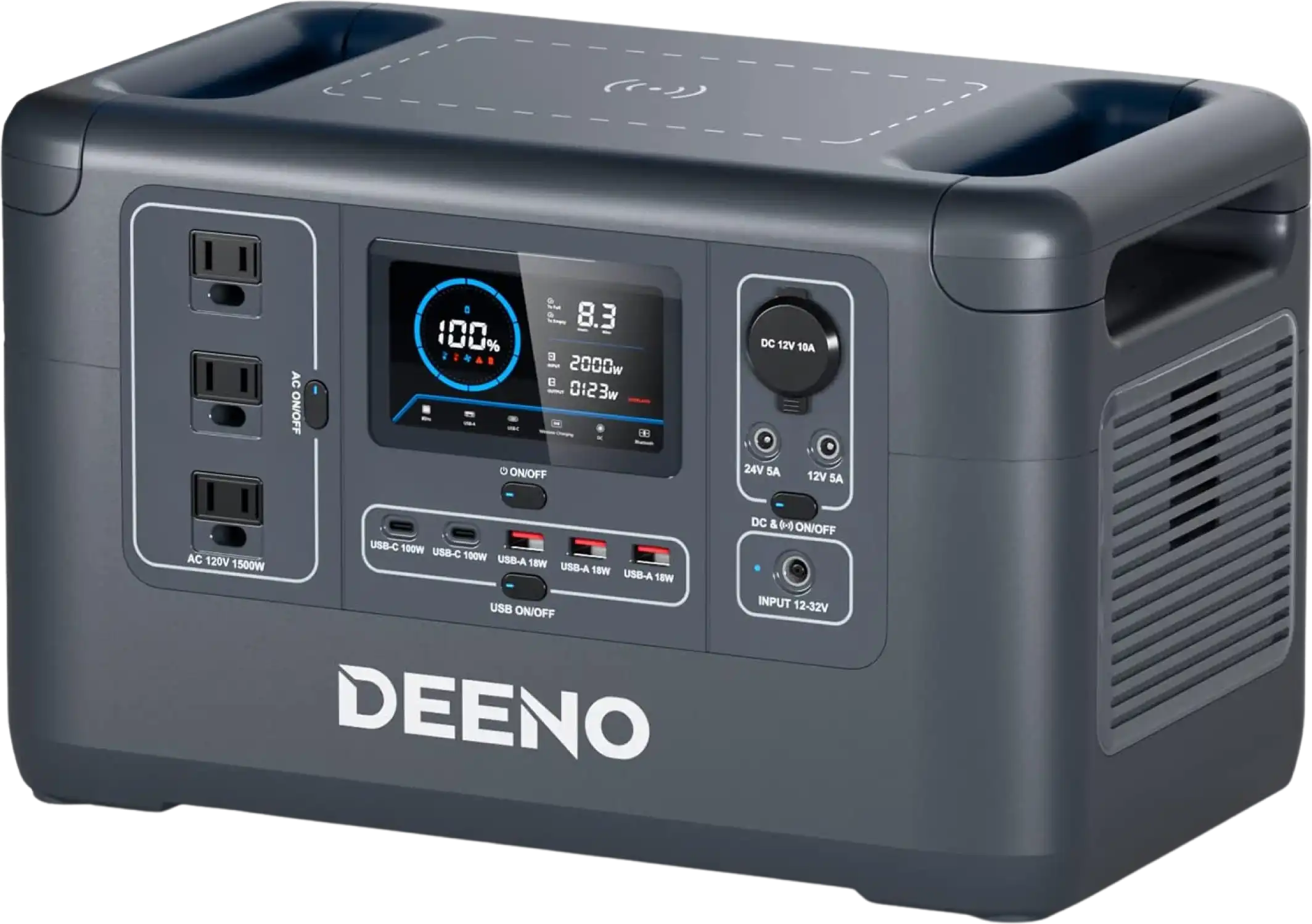 Deeno X1500 Portable Power Station 1036Wh/1500W LiFePO4 Battery New