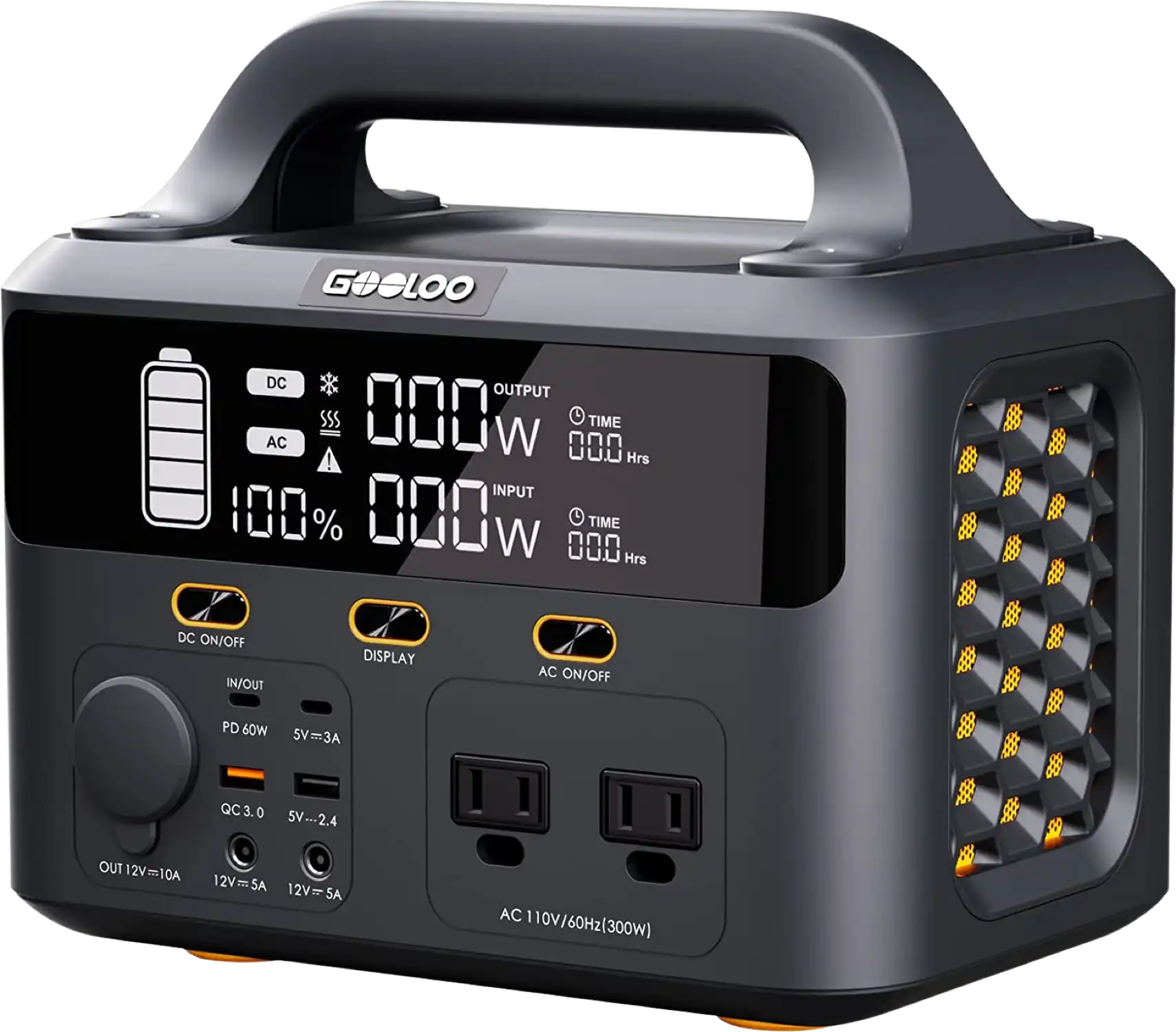 GOOLOO GTX300 Portable Power Station 299.52Wh 110V/300W New