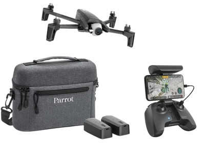 Parrot PF728020 ANAFI Drone Extended Foldable Quadcopter 4K HDR Camera with a 180° Vertical Swivel Camera  Dark Grey New