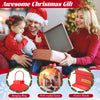 Christmas musical street lamp post with detachable snow globe lantern, featuring Santa scenes and colorful lights for.