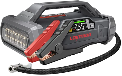 Lokithor JA302 2500Amp 12 Volt Jump Starter with Air Compressor New