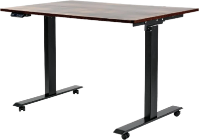 Super Handy GUT149 Standing Desk with Wireless Charging 3 Memory Presets 48'' x 30'' Adjustable Height up to 49'' Rustic Wood New