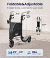 Vocic Z25 Pro Walker 3-Wheel 300 lb. Capacity with Tray New
