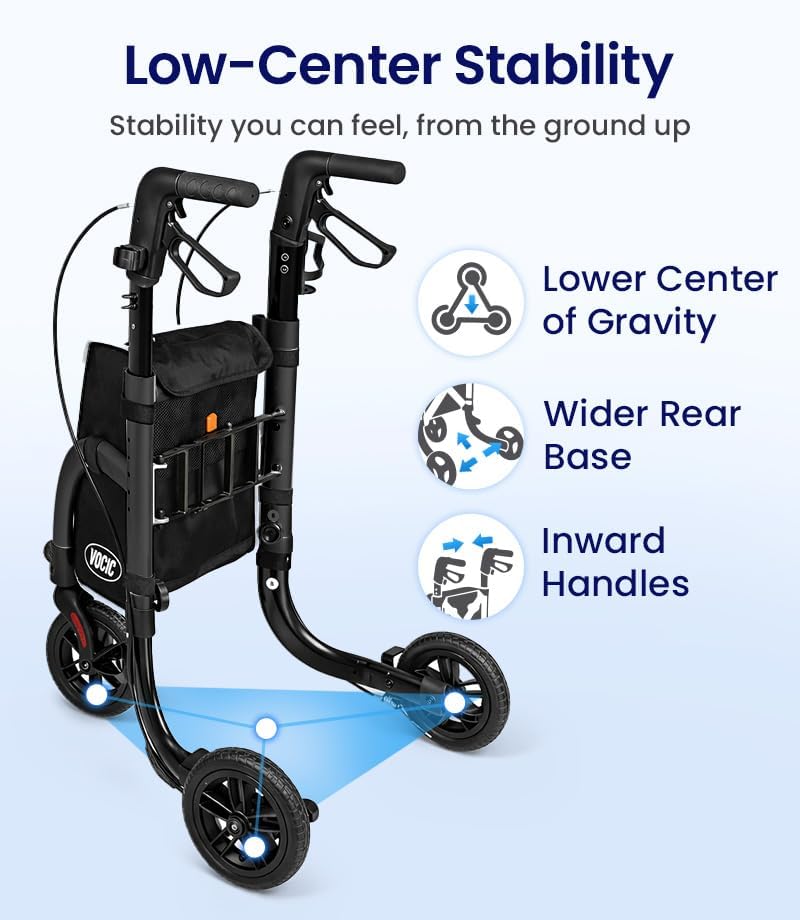 Vocic Z25 Pro Walker 3-Wheel 300 lb. Capacity with Tray New