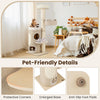 Cat tree with 2-storey condo, top perch, and sisal scratching posts for indoor cats, featuring protective corners and.