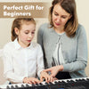 61-key portable electronic keyboard piano with stand and stool, perfect for beginners and enhancing musical skills.