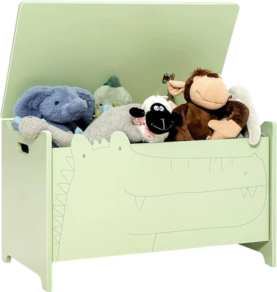 Costway Wooden Kids Toy Box Safety Hinge 13897452 New
