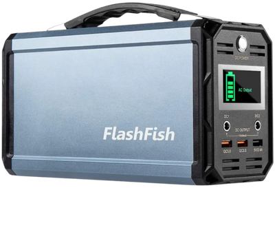 Flashfish 300W Portable Power Station 60000mah Solar Generator With 110V AC Outlet/DC 12V/QC USB Ports For CPAP Camp Travel New