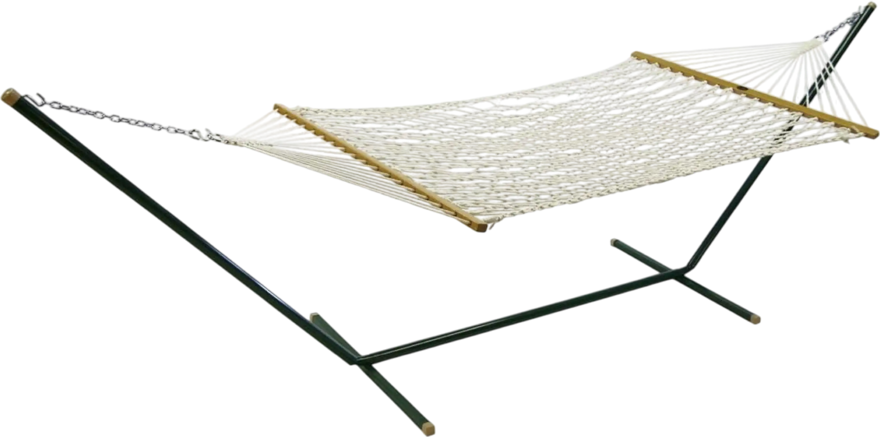 Algoma Cotton Rope Hammock 11' and Two Point Stand Combination New