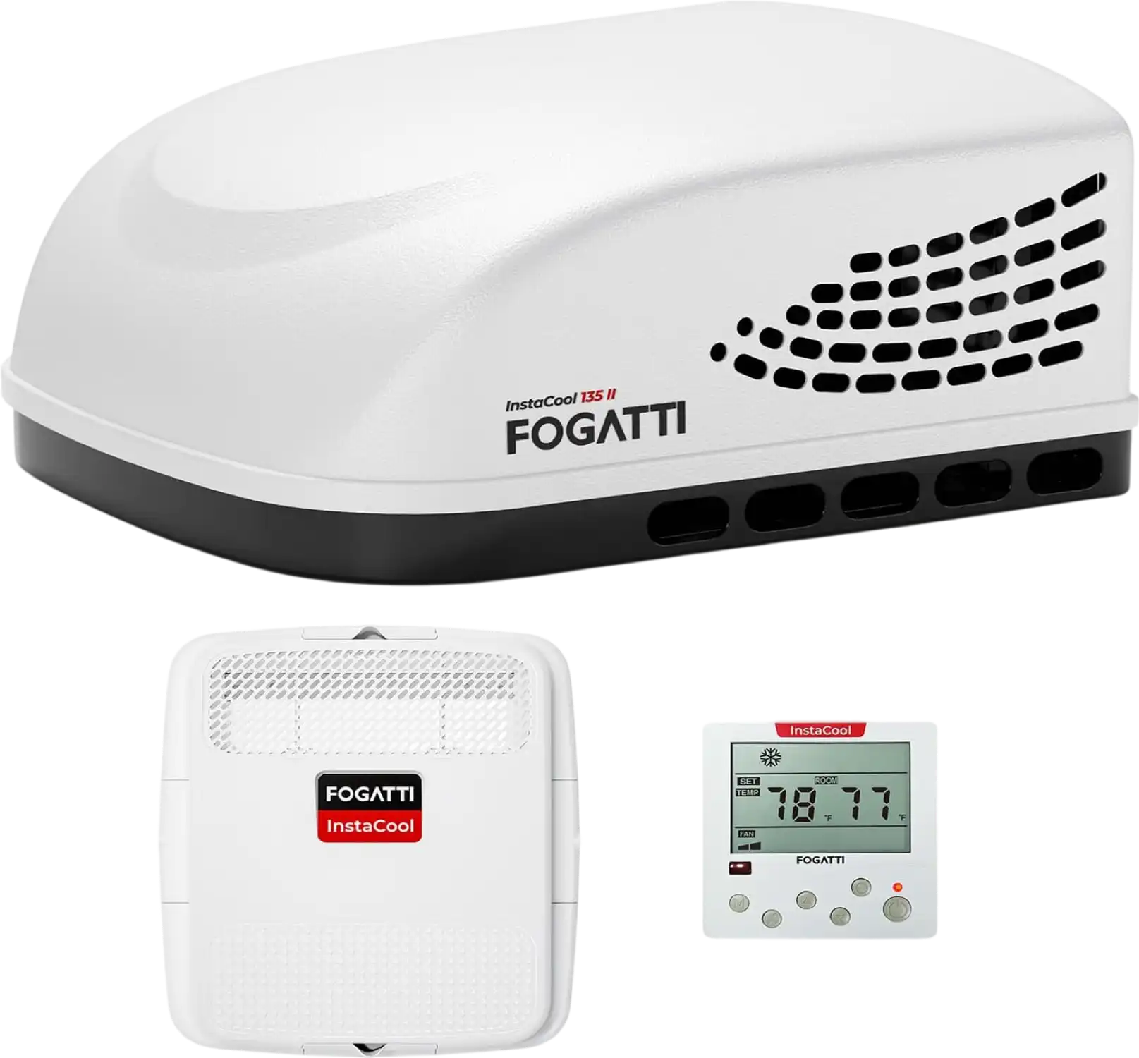 Fogatti InstaCool 135 II RV Rooftop Air Conditioner Non-Ducted 13,500 BTU 115V New