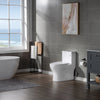 WOODBRIDGE Moder Design, Elongated One piece Toilet Dual flush 1.0/1.6 GPF,with Soft Closing Seat, white, T-0032