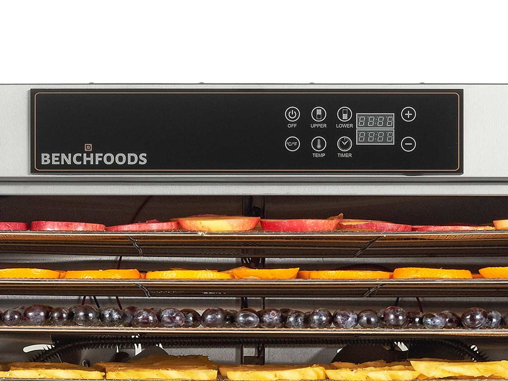 BenchFoods Vertical Dehydrator Dual Zone 32 Tray Digital Stainless Steel 3750W New